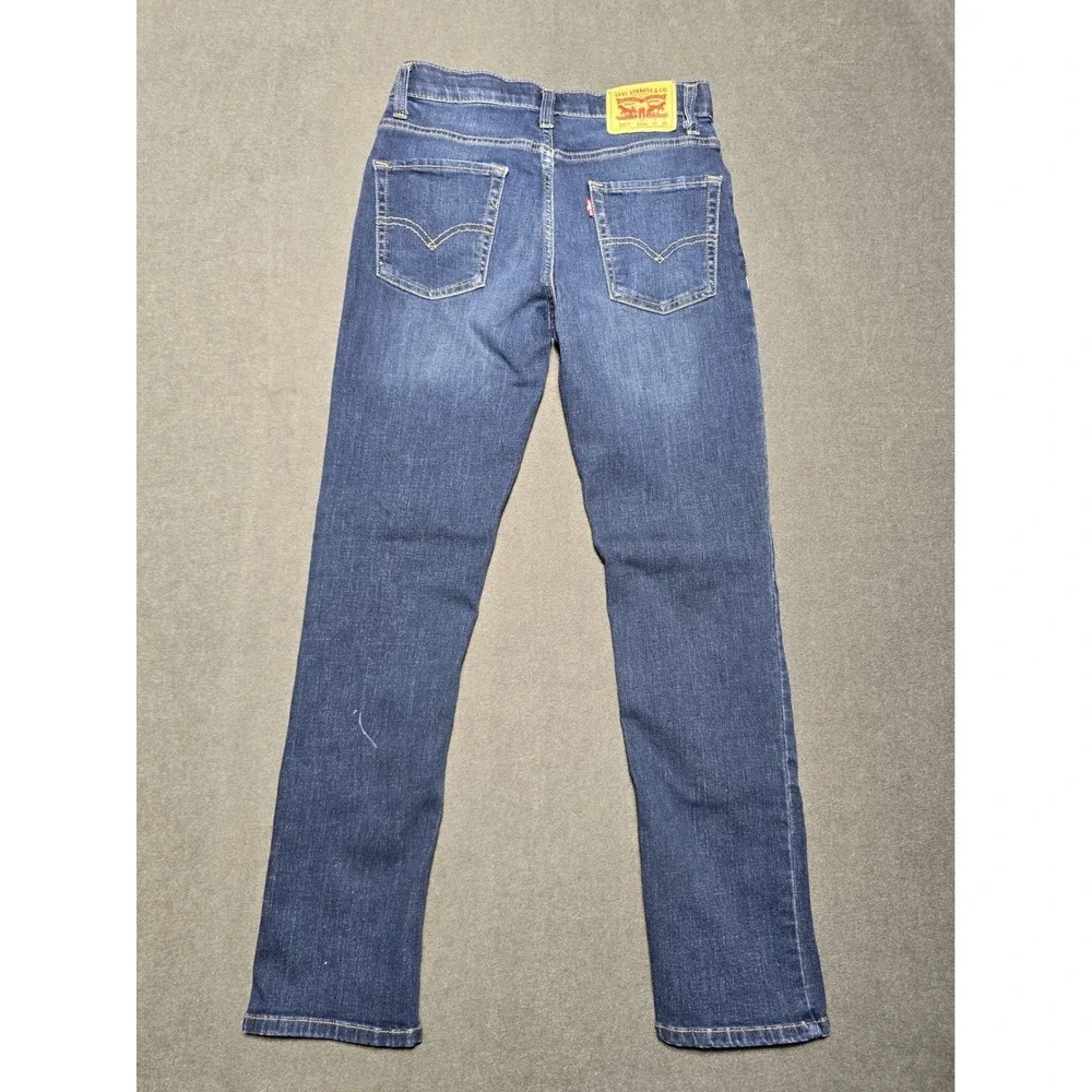 Levi's 511 Slim Fit Boys Jeans Blue Denim Adjustable Waist Size 14 Regular 27x29
